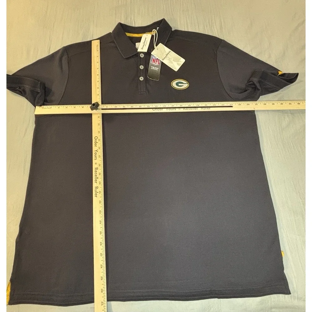 Tommy Bahama Greenbay Packers NFL Polo Shirt Men's Xxl Black